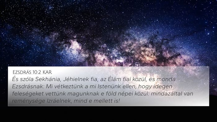 Ezsdrás 10:2 KAR Bible Verse Image