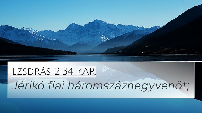 Ezsdrás 2:34 KAR Bible Verse Image