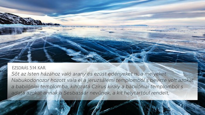 Ezsdrás 5:14 KAR Bible Verse Image
