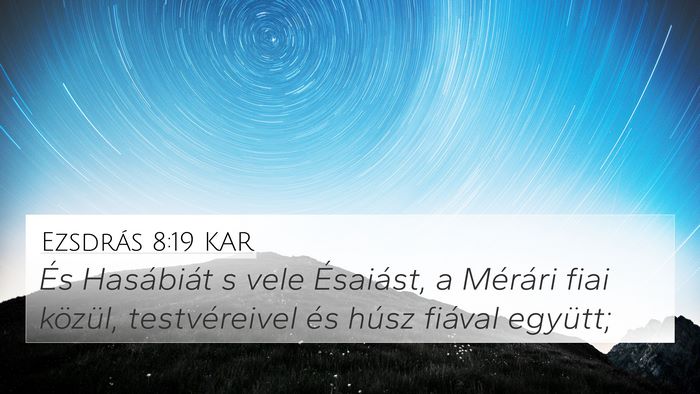 Ezsdrás 8:19 KAR Bible Verse Image