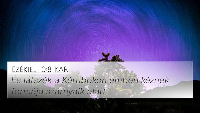 Ezékiel 10:8 KAR Bible Verse Image
