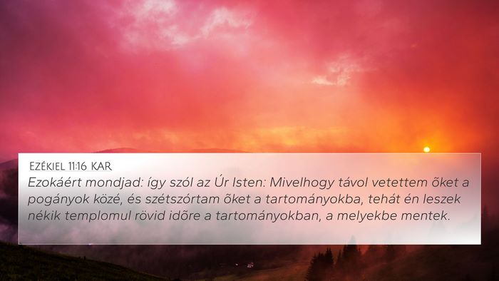 Ezékiel 11:16 KAR Bible Verse Image