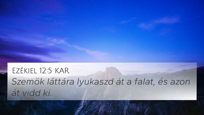 Ezékiel 12:5 KAR Bible Verse Image