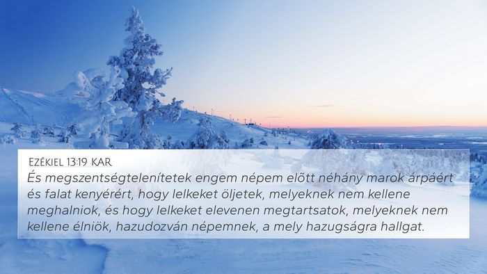Ezékiel 13:19 KAR Bible Verse Image