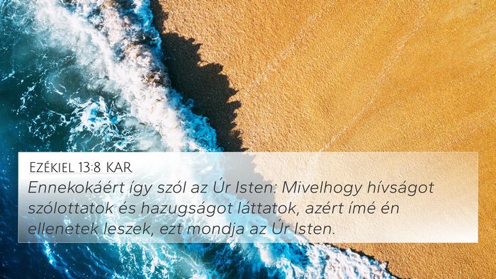 Ezékiel 13:8 KAR Bible Verse Image