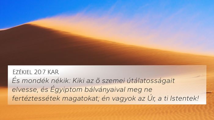 Ezékiel 20:7 KAR Bible Verse Image
