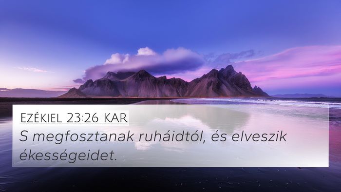 Ezékiel 23:26 KAR Bible Verse Image