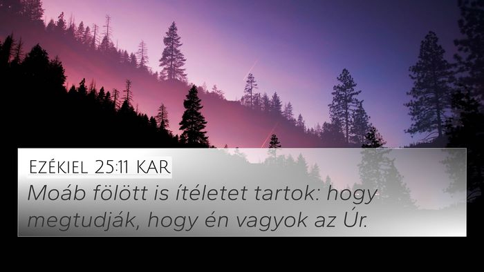 Ezékiel 25:11 KAR Bible Verse Image
