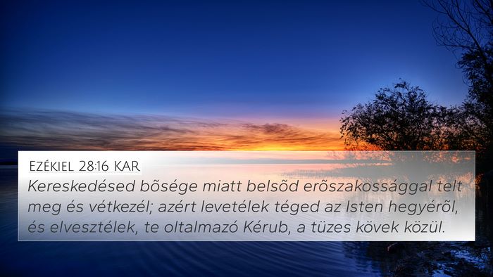Ezékiel 28:16 KAR Bible Verse Image