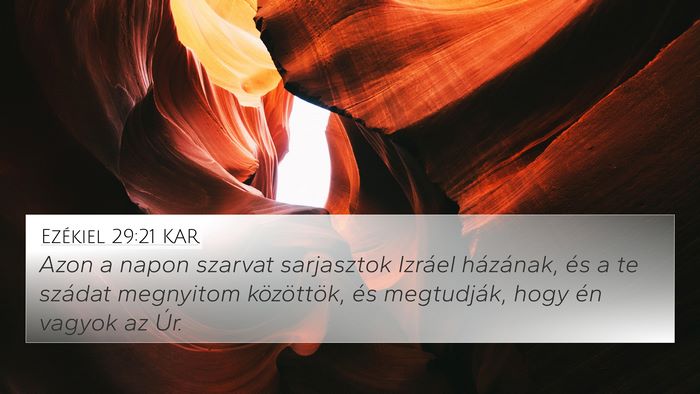 Ezékiel 29:21 KAR Bible Verse Image