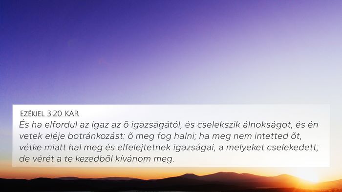 Ezékiel 3:20 KAR Bible Verse Image