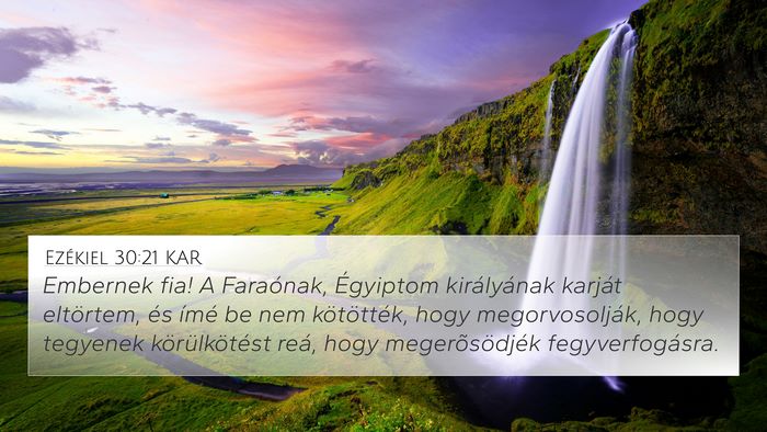 Ezékiel 30:21 KAR Bible Verse Image