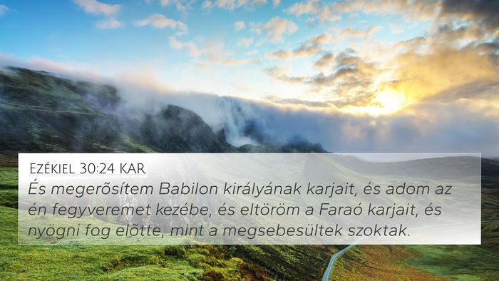 Ezékiel 30:24 KAR Bible Verse Image