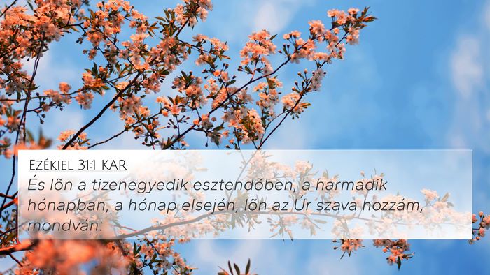 Ezékiel 31:1 KAR Bible Verse Image