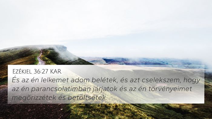 Ezékiel 36:27 KAR Bible Verse Image