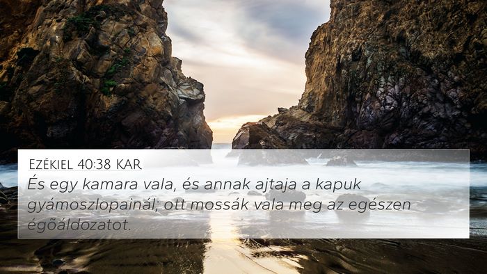 Ezékiel 40:38 KAR Bible Verse Image