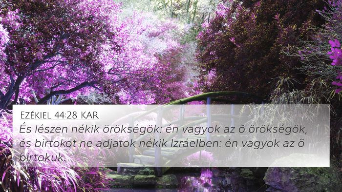 Ezékiel 44:28 KAR Bible Verse Image