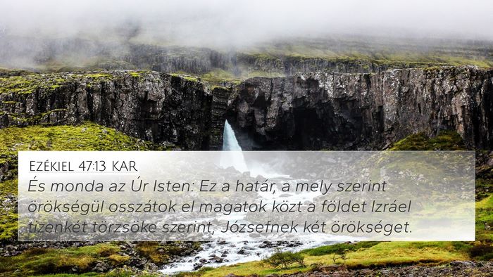 Ezékiel 47:13 KAR Bible Verse Image