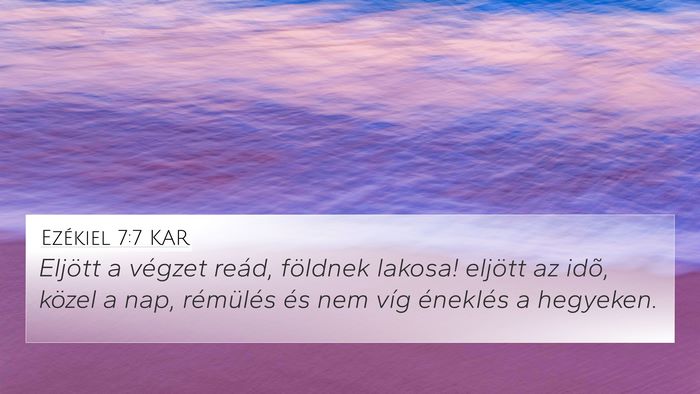 Ezékiel 7:7 KAR Bible Verse Image