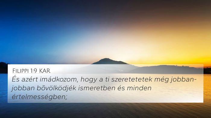 Filippi 1:9 KAR Bible Verse Image