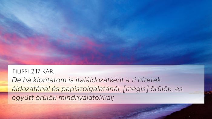 Filippi 2:17 KAR Bible Verse Image