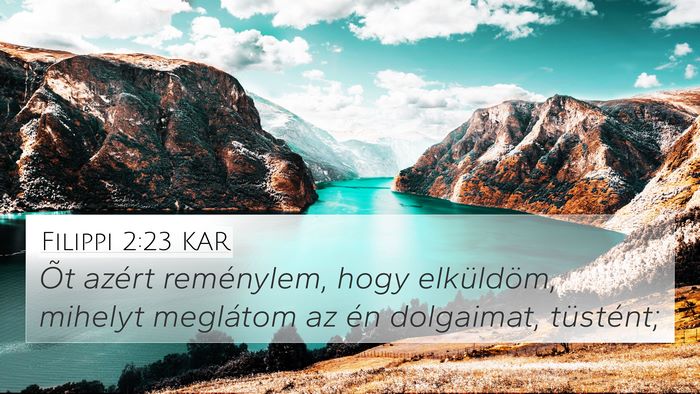Filippi 2:23 KAR Bible Verse Image