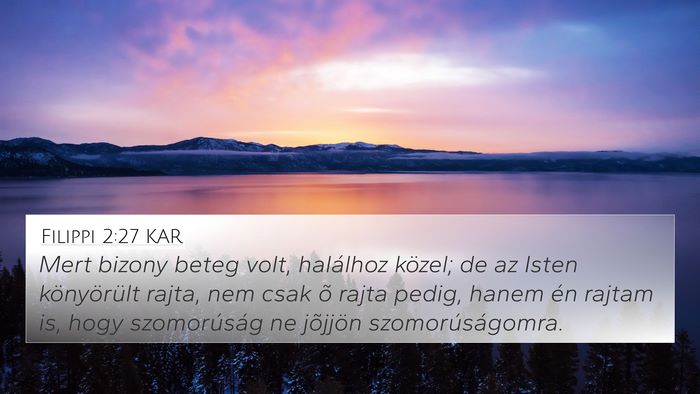 Filippi 2:27 KAR Bible Verse Image