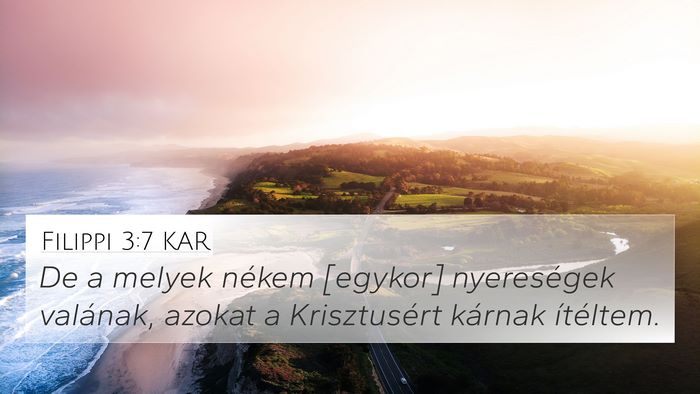 Filippi 3:7 KAR Bible Verse Image