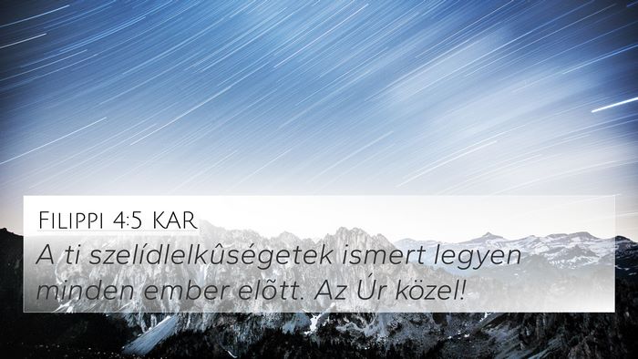 Filippi 4:5 KAR Bible Verse Image