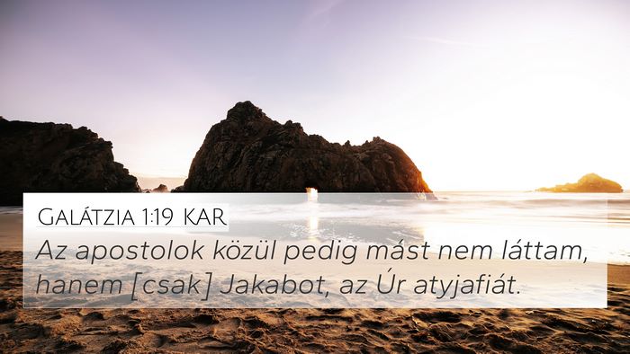 Galátzia 1:19 KAR Bible Verse Image