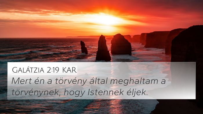 Galátzia 2:19 KAR Bible Verse Image