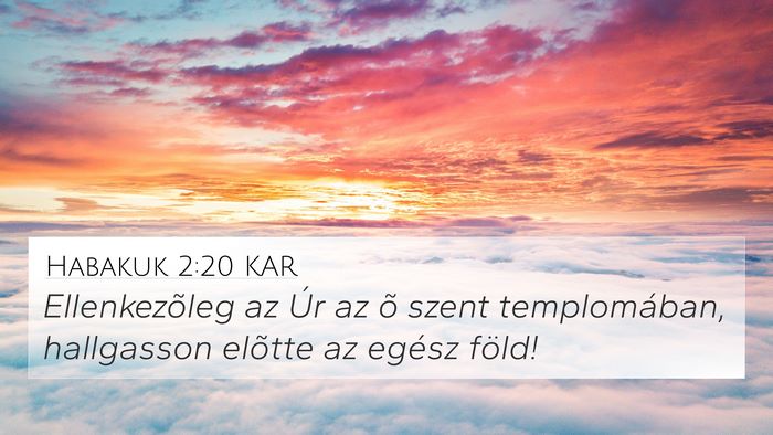 Habakuk 2:20 KAR Bible Verse Image