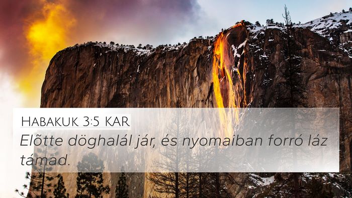 Habakuk 3:5 KAR Bible Verse Image