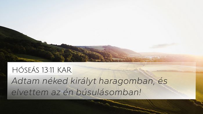 Hóseás 13:11 KAR Bible Verse Image