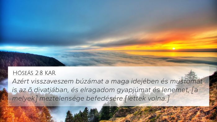 Hóseás 2:8 KAR Bible Verse Image