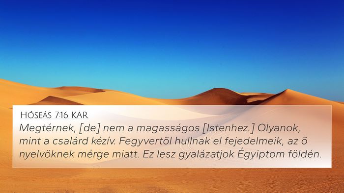Hóseás 7:16 KAR Bible Verse Image