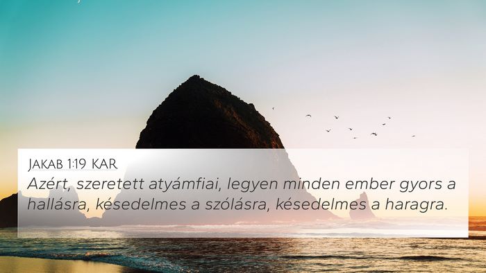 Jakab 1:19 KAR Bible Verse Image