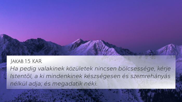 Jakab 1:5 KAR Bible Verse Image