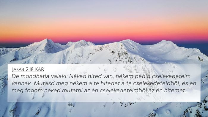 Jakab 2:18 KAR Bible Verse Image