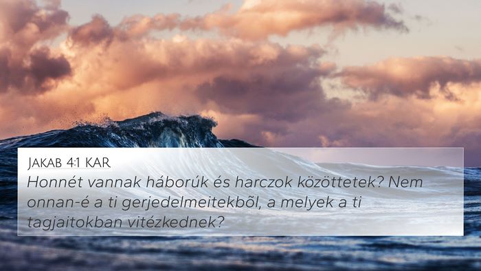 Jakab 4:1 KAR Bible Verse Image
