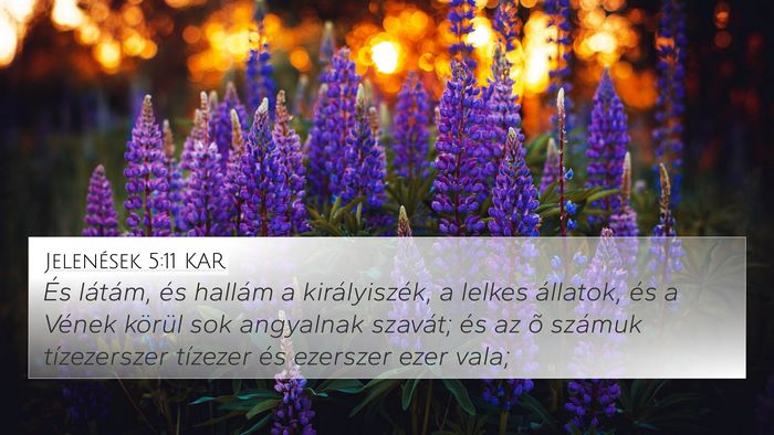 Jelenések 5:11 KAR Bible Verse Image