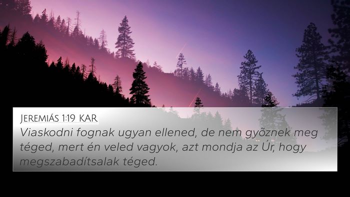 Jeremiás 1:19 KAR Bible Verse Image