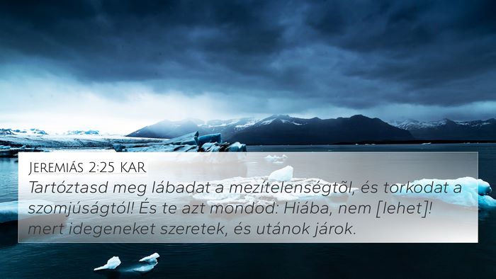 Jeremiás 2:25 KAR Bible Verse Image