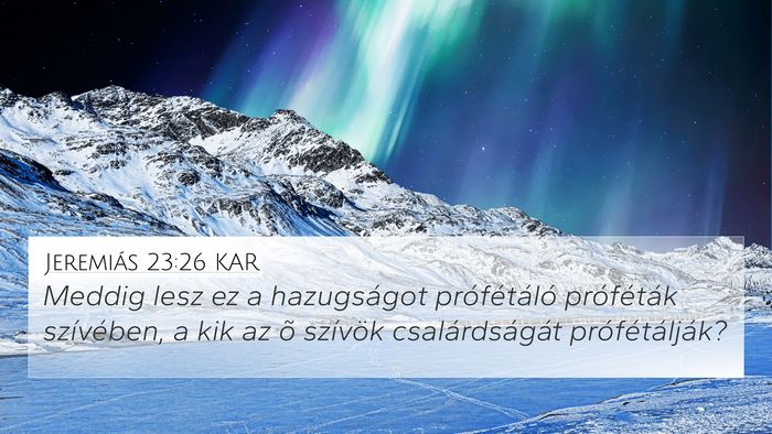 Jeremiás 23:26 KAR Bible Verse Image