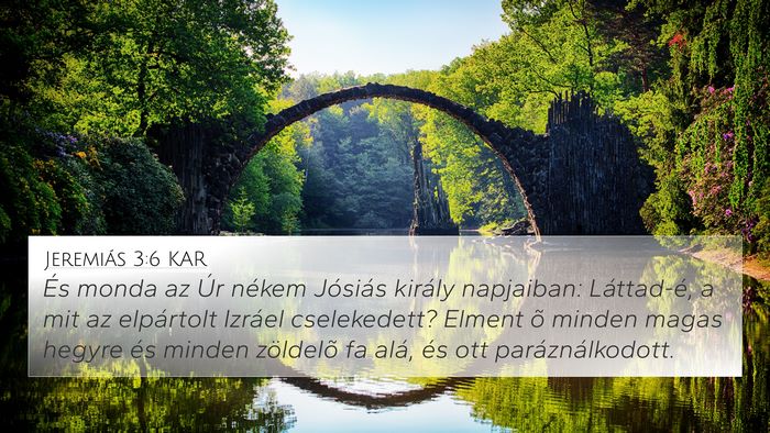 Jeremiás 3:6 KAR Bible Verse Image