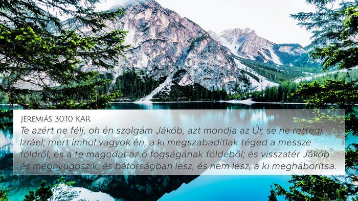 Jeremiás 30:10 KAR Bible Verse Image