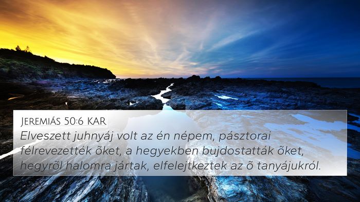 Jeremiás 50:6 KAR Bible Verse Image