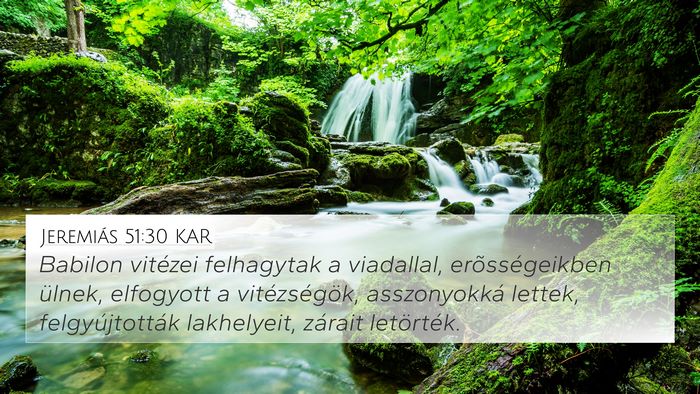 Jeremiás 51:30 KAR Bible Verse Image