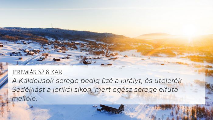 Jeremiás 52:8 KAR Bible Verse Image
