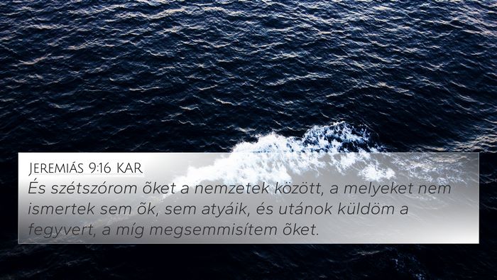 Jeremiás 9:16 KAR Bible Verse Image